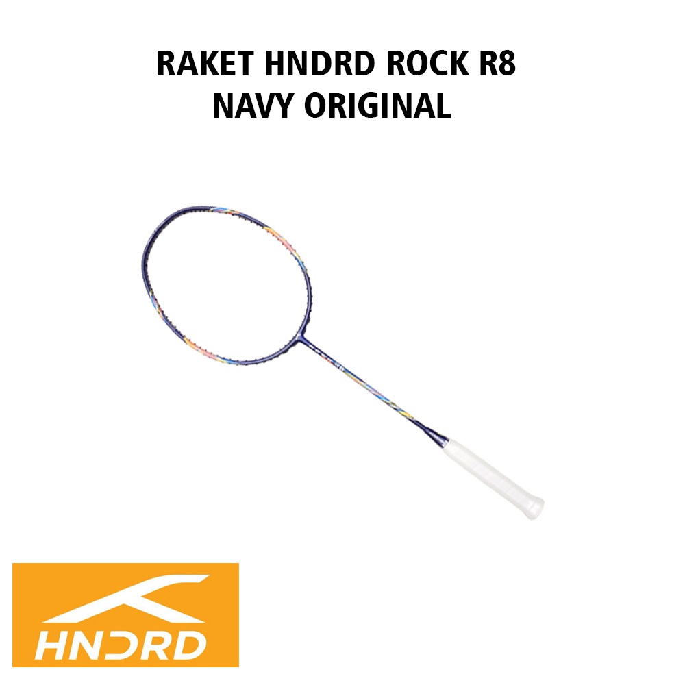 Raket Badminton Bulutangkis Hundred Rock R8 Navy