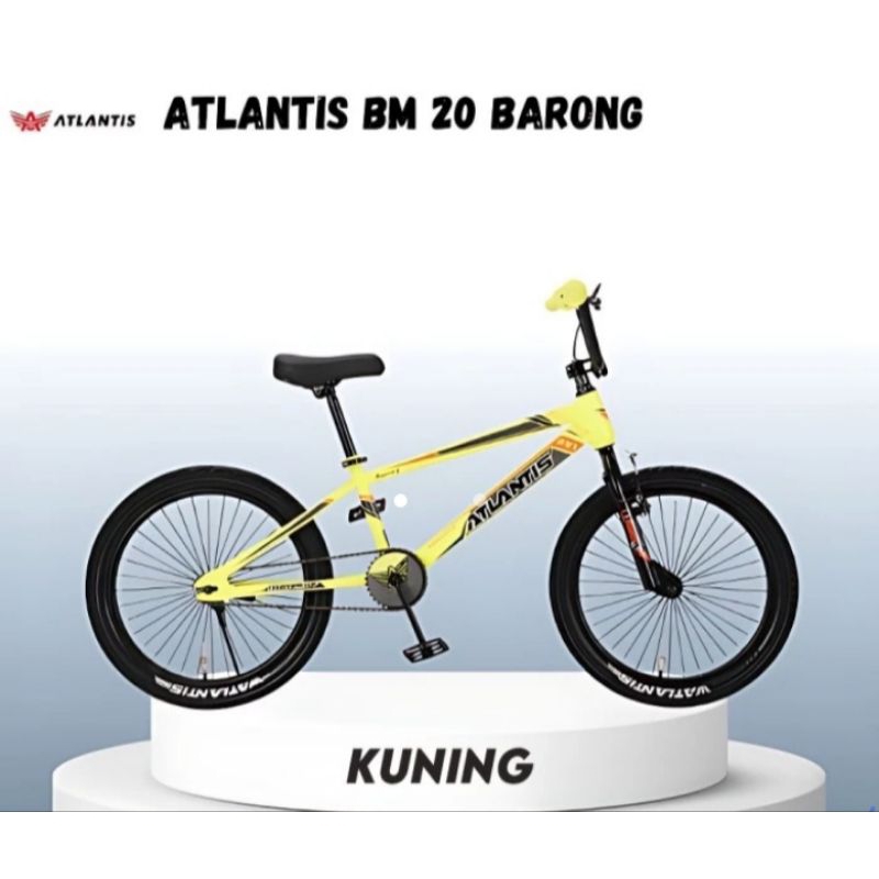 Sepeda BMX 20 inc Atlantis BARONG Rem Torpedo Stang Rotor Ban 2.50