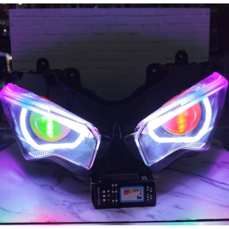 REFLEKTOR LAMPU DEPAN ZX-25 R NINJA FI NEW 2018 BILLED AES TURBO EXSPERENCE V2