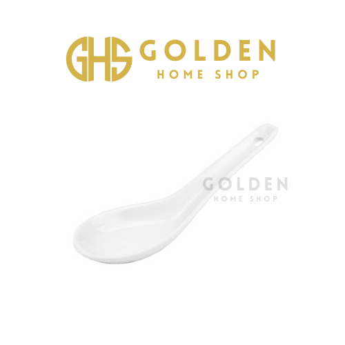 GHS - Sendok Bebek Putih Polos Keramik Chinese Duck Spoon