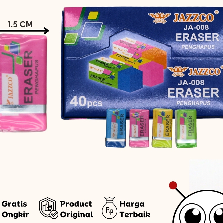 

COD GTM Penghapus Jazzco Warna JA-008 (1Pcs)