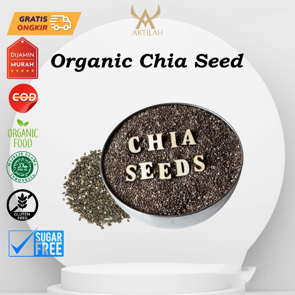 

Organic Chia Seed 250/(1/4kg) BPOM HALAL / Chia Seed Mexico