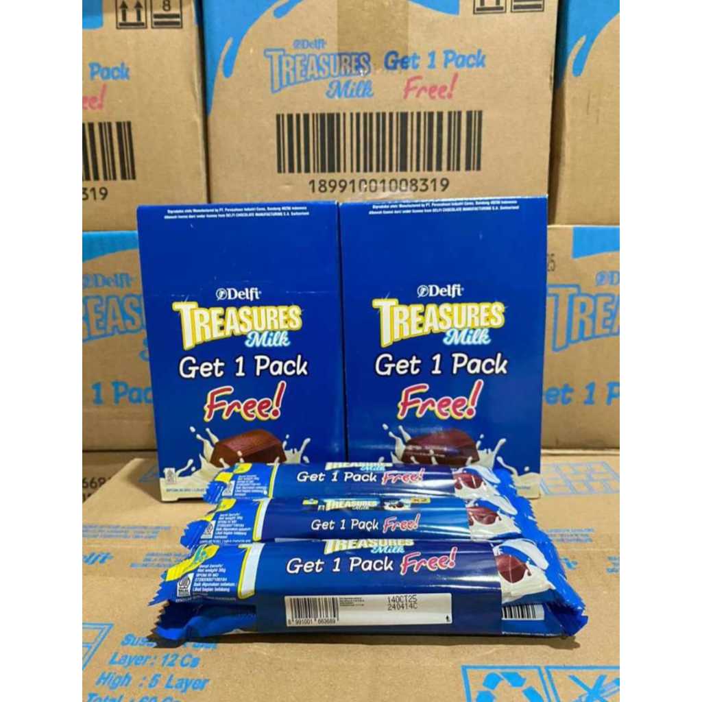 

Delfi treasures Milk get 1 pack/ isi 12 pcs (@batang 36 gr)