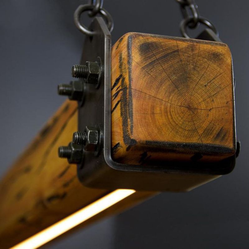 Lampu Gantung Rustic Industrial Lampu hias Lampu Kayu
