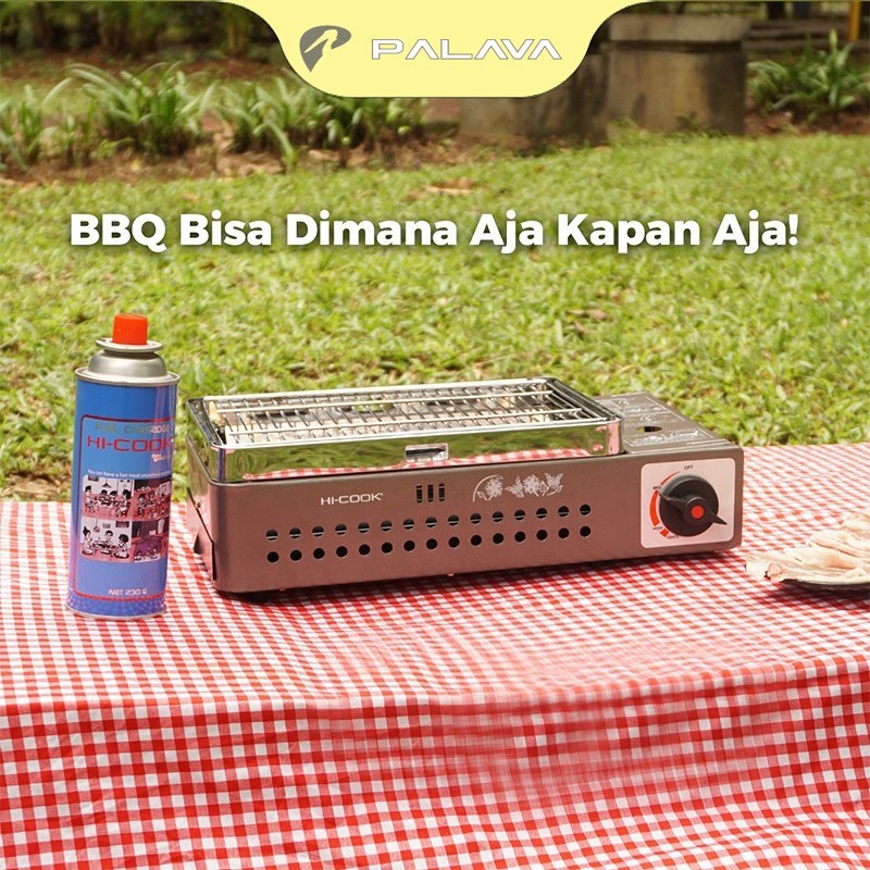 SHIWAYA Hi-Cook Kompor Gas Portable BBQ Panggang Portable campervan camping