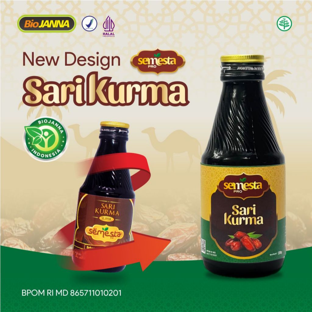 

SUPLEMEN MAKANAN - SARI KURMA ASLI - BIOJANNA - SARI KURMA PREBIOTIK - SARI KURMA SEMESTA