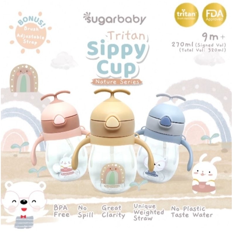 Sugar Baby Tritan Sippy Cup Nature Series - Botol Minum Bayi