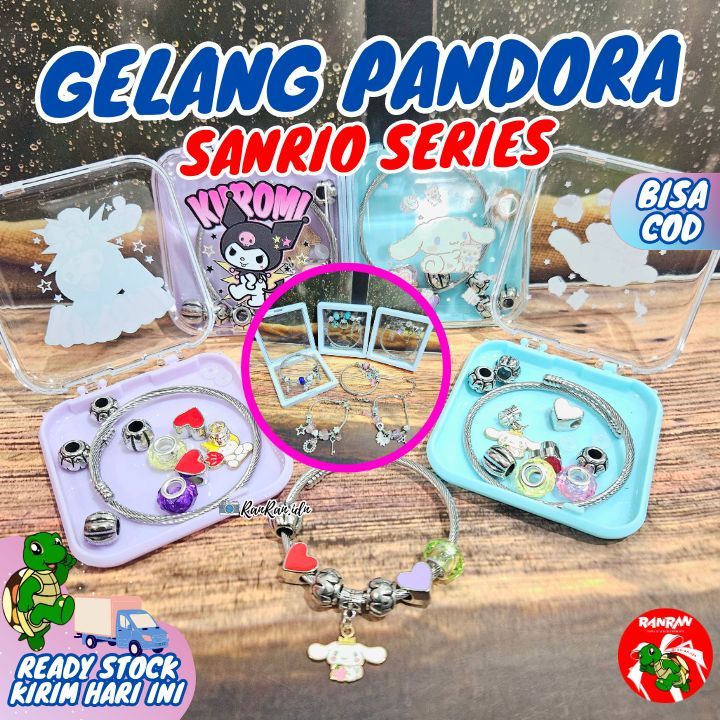 Gelang Pandora Sanrio/Pandora Sanrio/Gelang Sanrio Lucu/Pandora Dewasa dan Anak-Anak