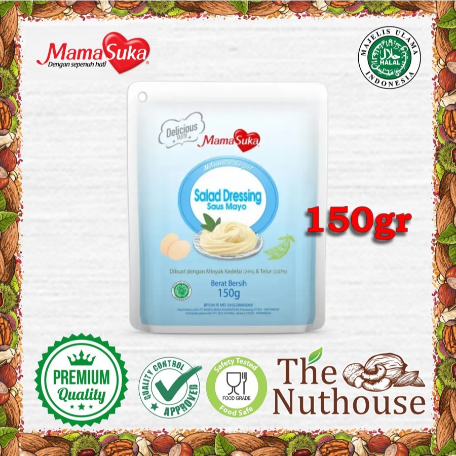 

MamaSuka Mayonnaise Salad Dressing / Mayonais Saus Mayo 150gr [HALAL]