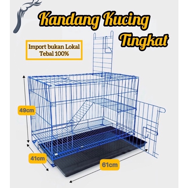 KANDANG KUCING TINGKAT UK 6x4 HANYA SPXPRESS  INSTANT BESAR JUMBO KANDANG TINGKAT ANJING SANGKAR ANJ