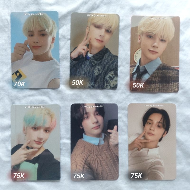 Photocard Official TXT - Tomorrow X Together (Huening Kai Harley Album Lucky Draw Season Greeting De
