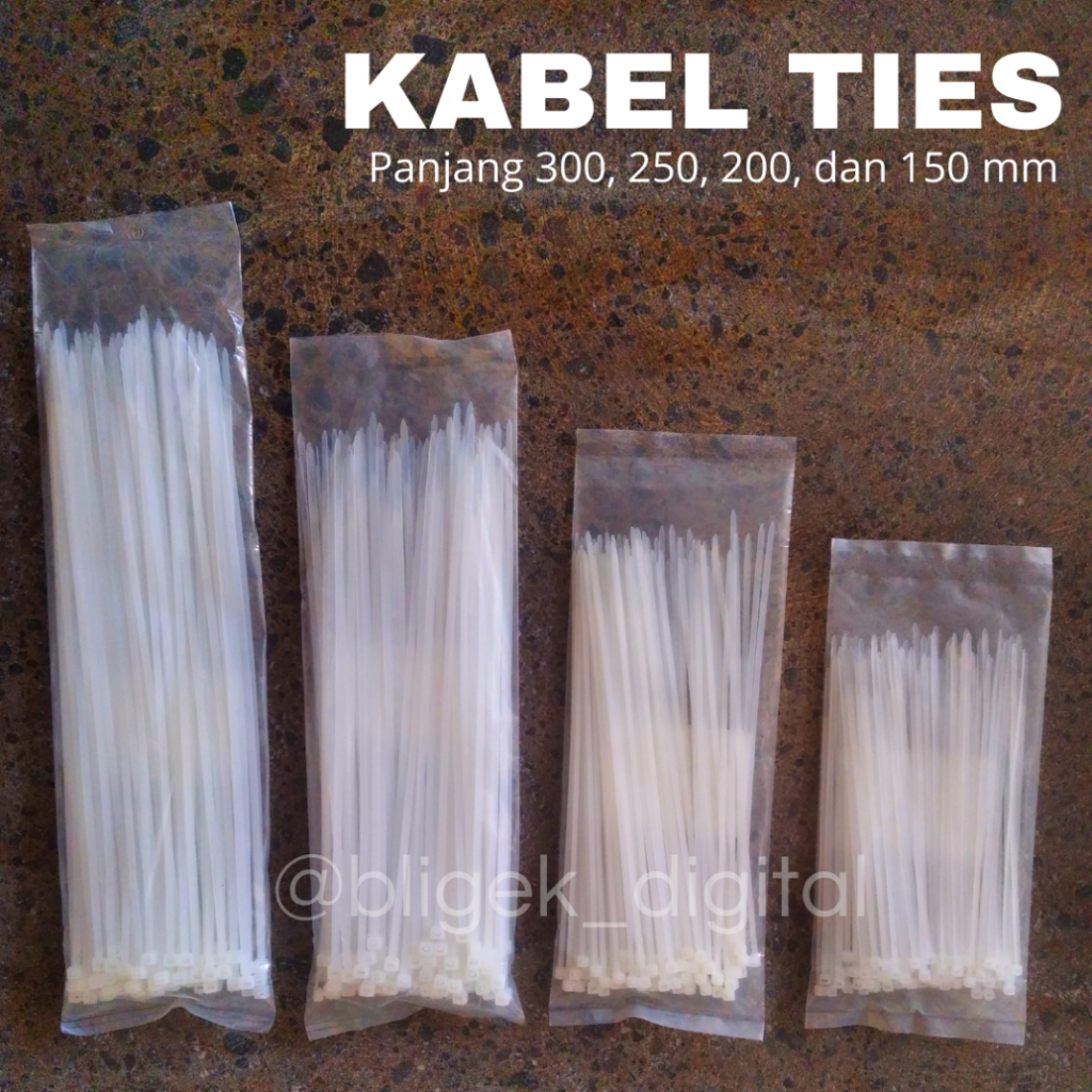 

Kabel ties / Kabel tis / Tali tis 15 cm, 20 cm, 25 cm, 30 cm