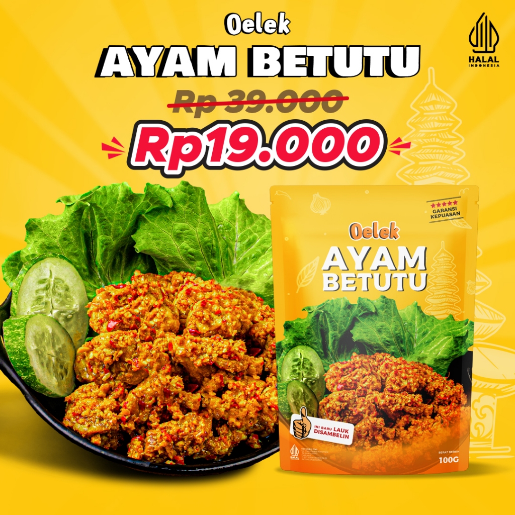 	 Oelek Ayam Betutu Lauk Ayam Betutu / Lauk Siap Saji	