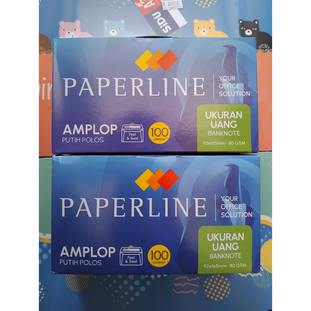 

Amplop PAPER LINE Ukuran Uang BANKNOTE