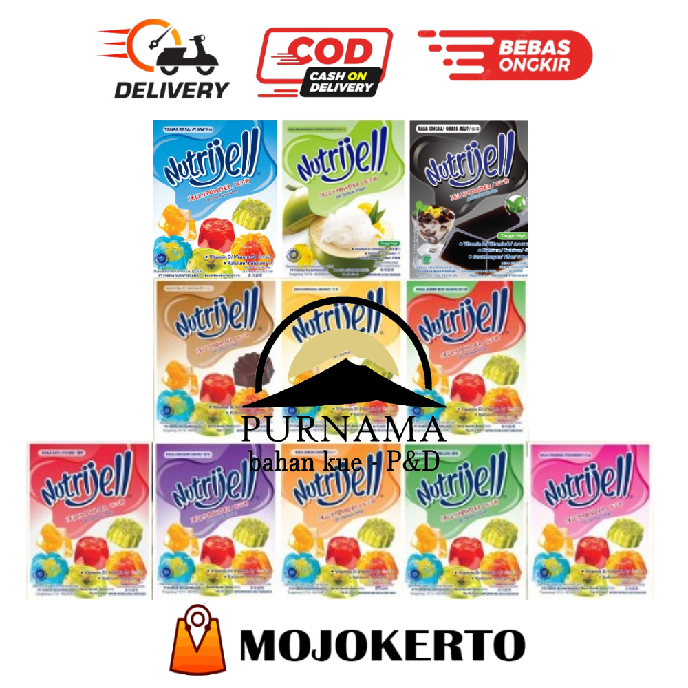 

NUTRIJELL EKONOMIS BUAH CINCAU COKLAT RASA JELI JELLY BUBUK KELAPA MUDA LECI MANGGA JAMBU NUTRIJEL