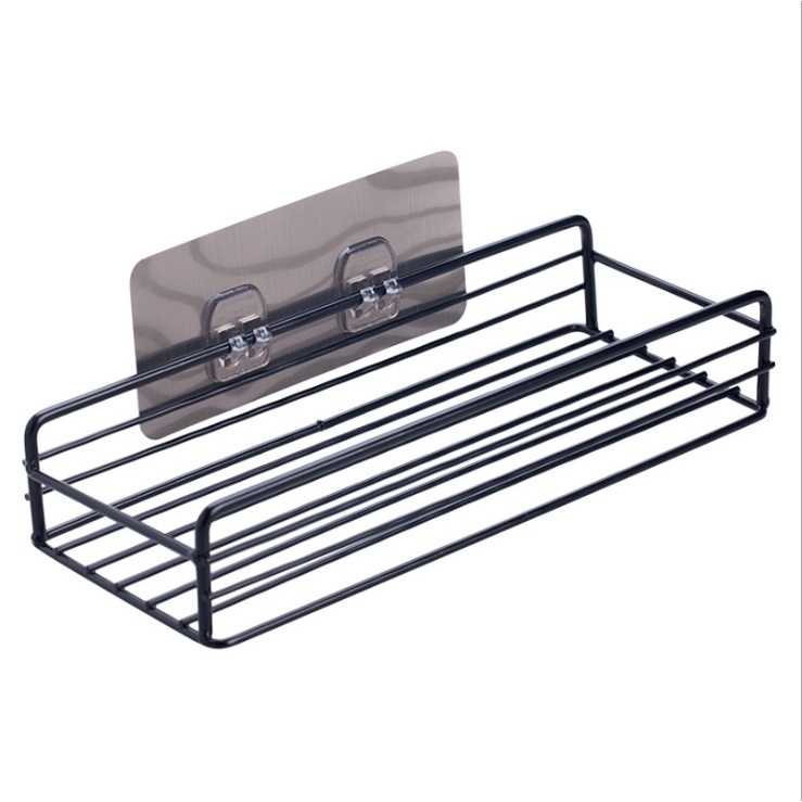 Rak Besi Kamar Mandi Tempel Dinding Persegi Rak Dapur Persegi Gantung Besi Serbaguna / Rak Besi Rak 