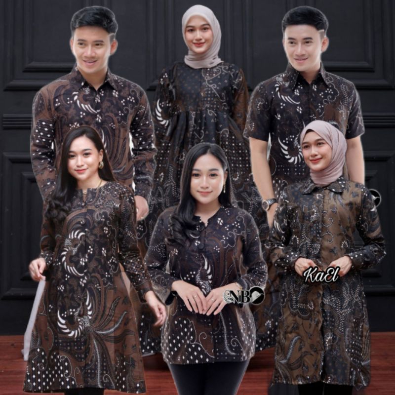 BISA PISAH || Couple Batik Keluarga Suami Istri Anak Cowok 2-13 Tahun Blacvinic || Batik Dewasa Anak