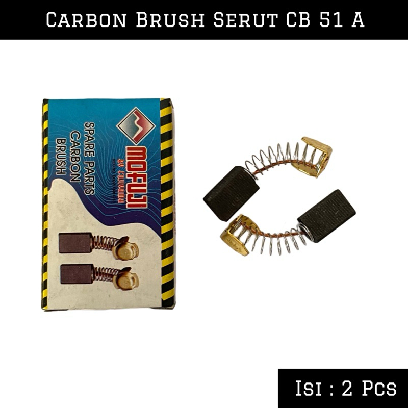 Carbon Brush Arang Serut 51A / CB Mofuji Spul Box Isi 2 pcs