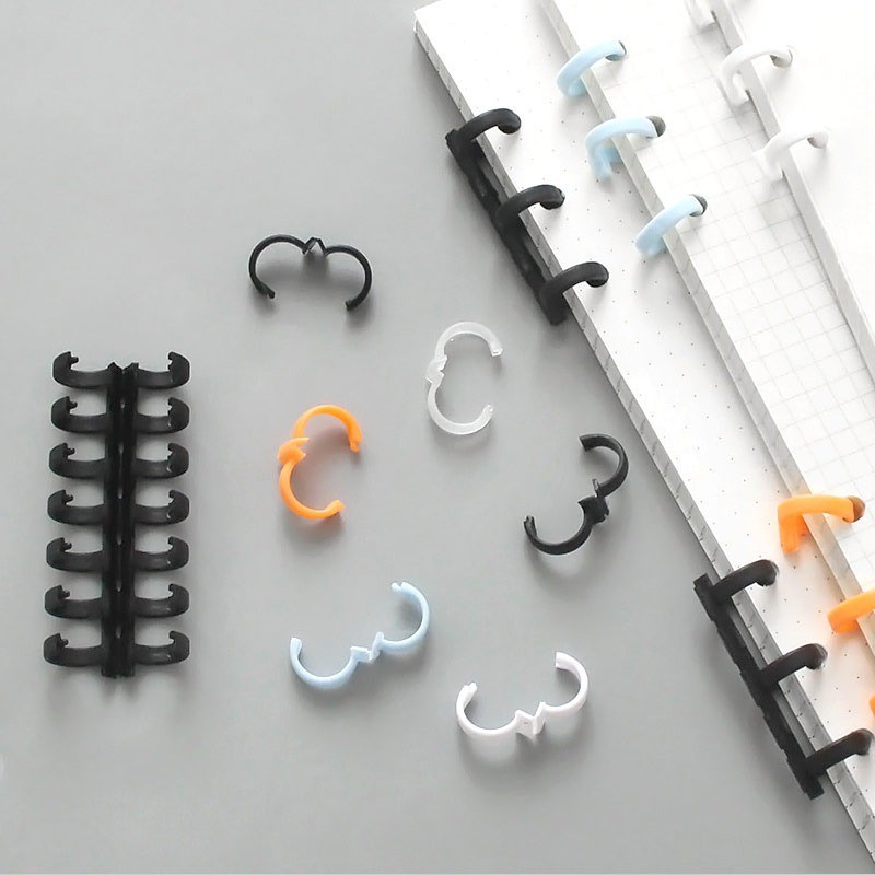 

DIY Plastik Binder Binding Strip / Ring Binder Custom Warna pastel