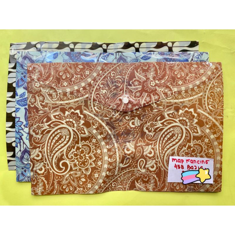 

(1PC) MAP KANCING MOTIF BATIK 458 BAZIC/ MAP KANCING MOTIF/ MAP UKURAN FOLIO