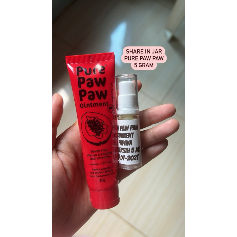 [SHARE IN JAR] PURE PAW PAW OINTMENT CARICA PAPAYA kemasan 5gram
