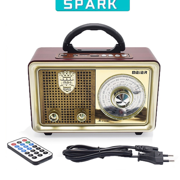Radio Portabel 11BTS111BTS Retro FMAMSW Radio Speaker System dengan BT USB TF Card Player 1 e H8U4
