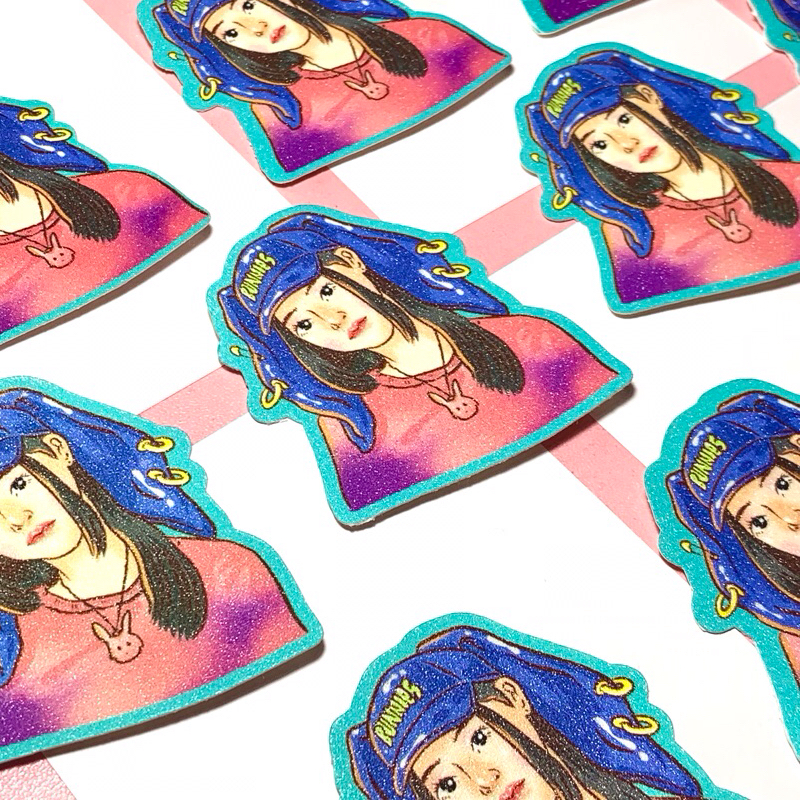 

New Jeans Glitter Sticker Original Ilustration Art by schon.beam