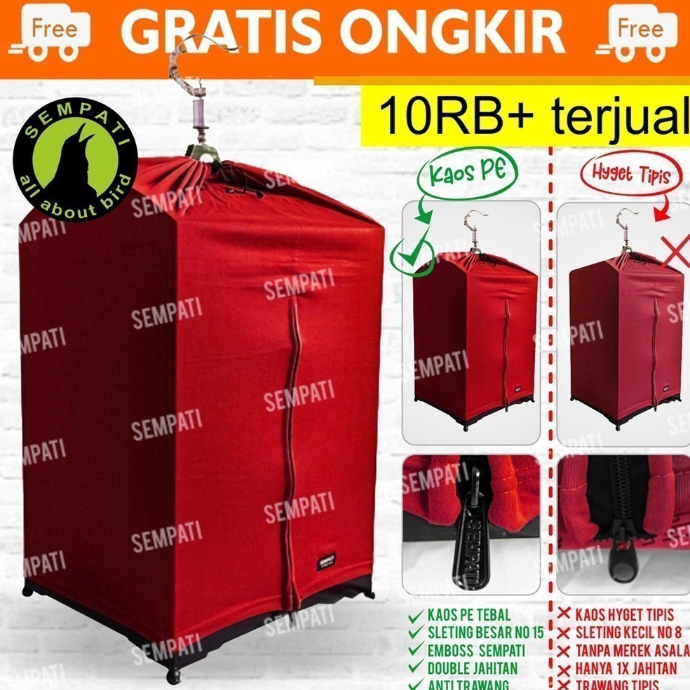 KODE O4G KRODONG KERODONG SANGKAR BURUNG KACER CUCAK KENARI KOTAK MEREK SEMPATI NO 1 2 3