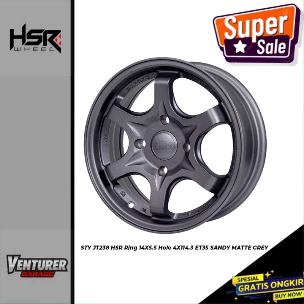 velg avanza xenia veloz kijang panther colt ss carry murah ring 14 HSR sty grey malang