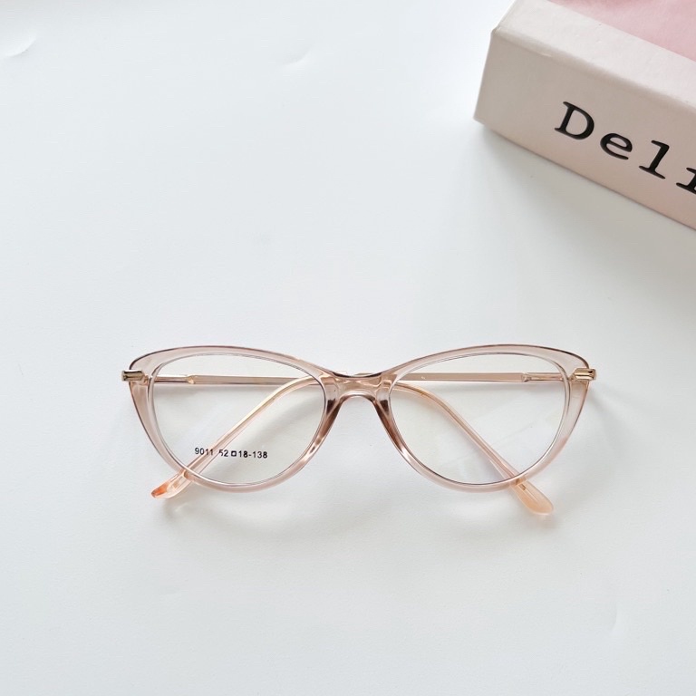 KODE C15E Kacamata Anti radiasi Cat Eye kecil 911 labelaaa Kacamata minus Photocormic cylinder norma