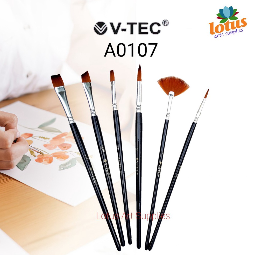 

VTEC Brush A17 set 6 Kuas Lukis h L4W6