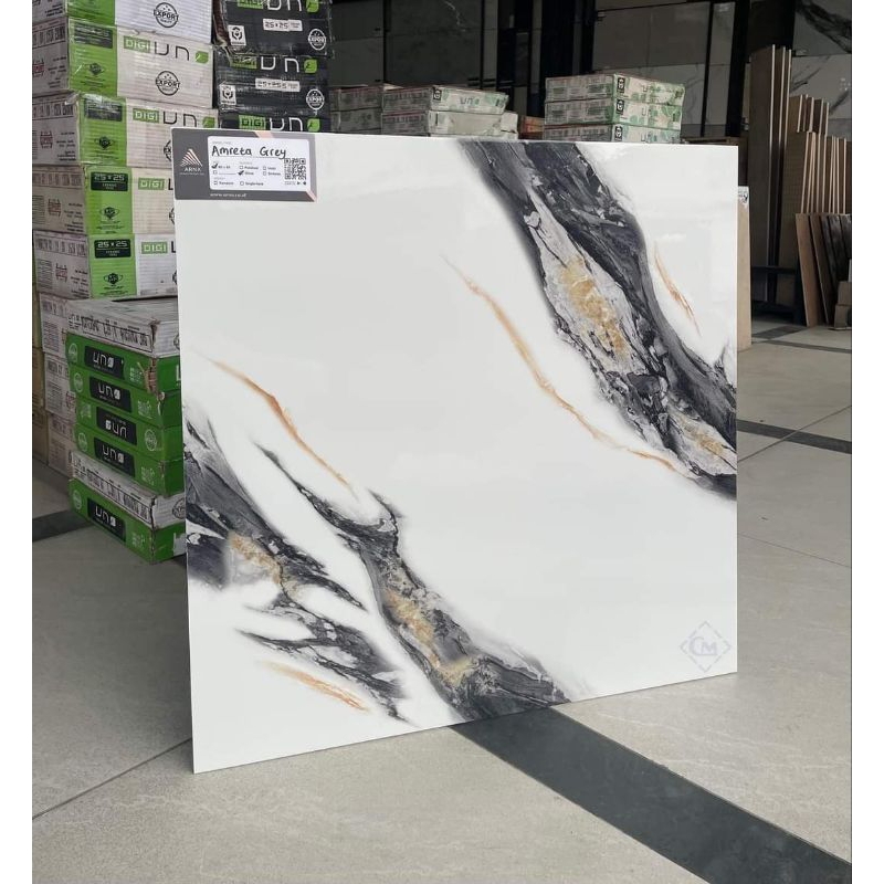 Granite lantai 60x60 Amreta Grey | Arna | Glossy