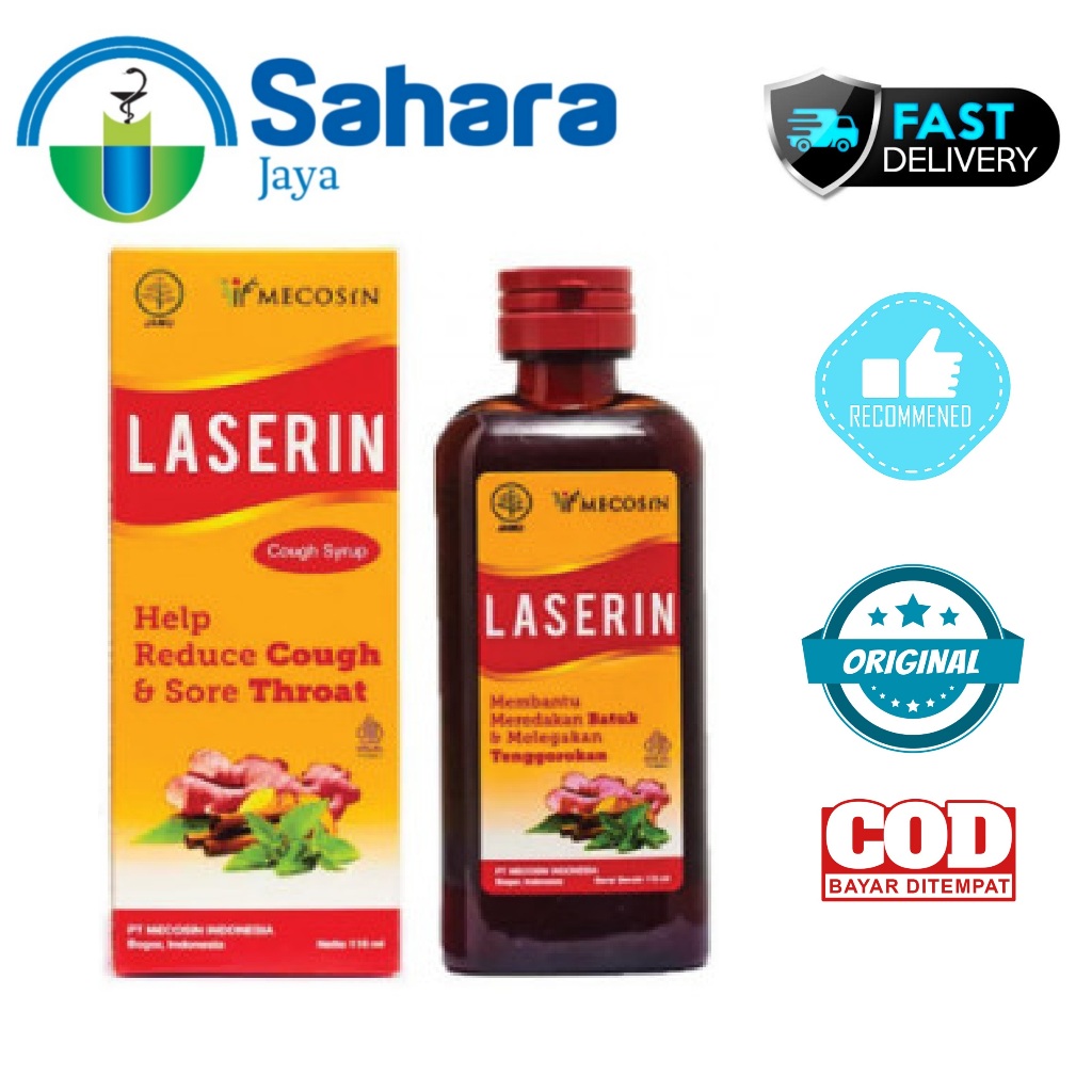 [SJ] Laserin 110 ml - Obat batuk herbal