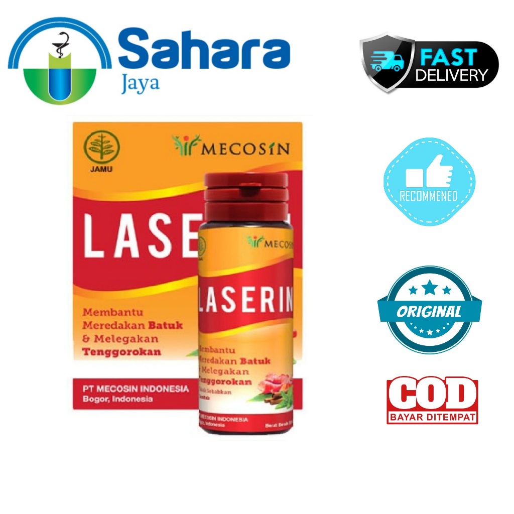[SJ]  Laserin Sirup 30ml - Obat batuk herbal