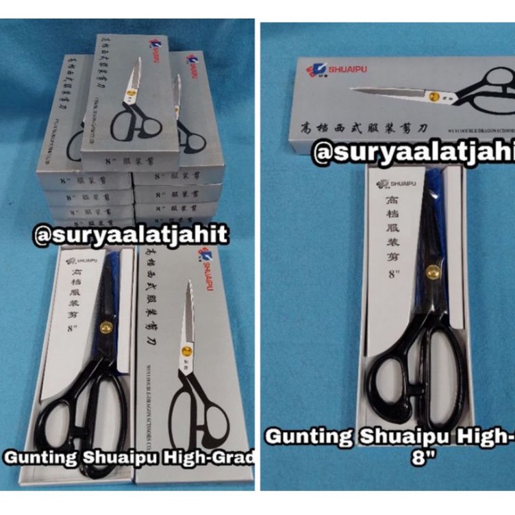

Gunting Shuaipu 8in2cm Gagang dilapis karet hitam rp451pcs b FK3