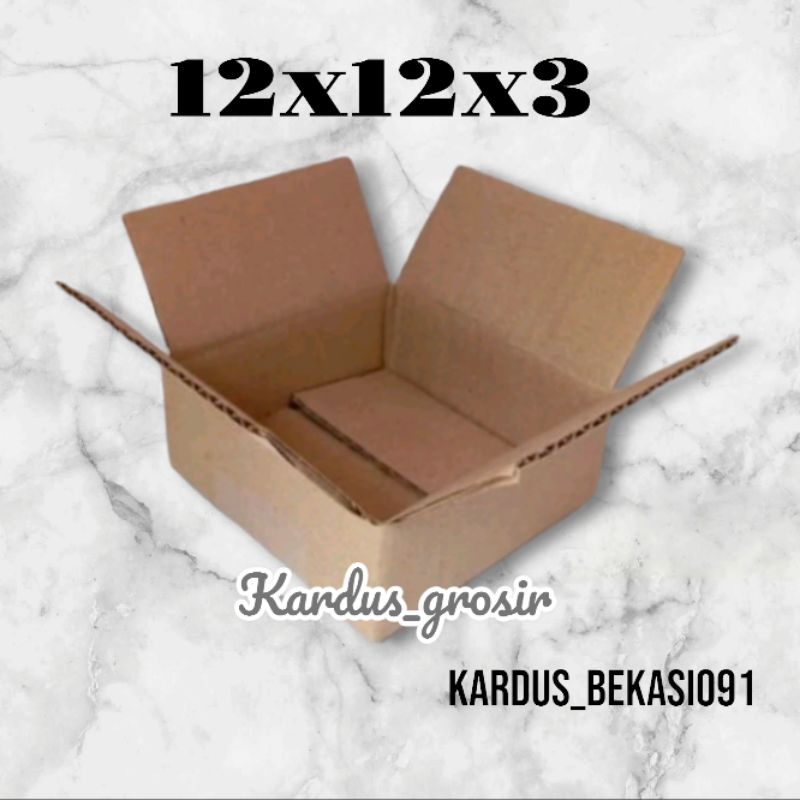 

kardus box packing 12x12x3