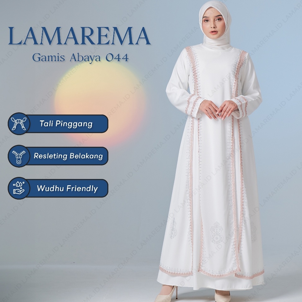 KODE G7L Baju Gamis Putih Wanita Modern Mewah Dan Elegan Renda Coklat Terbaru  Abaya Turkey Turki Wa