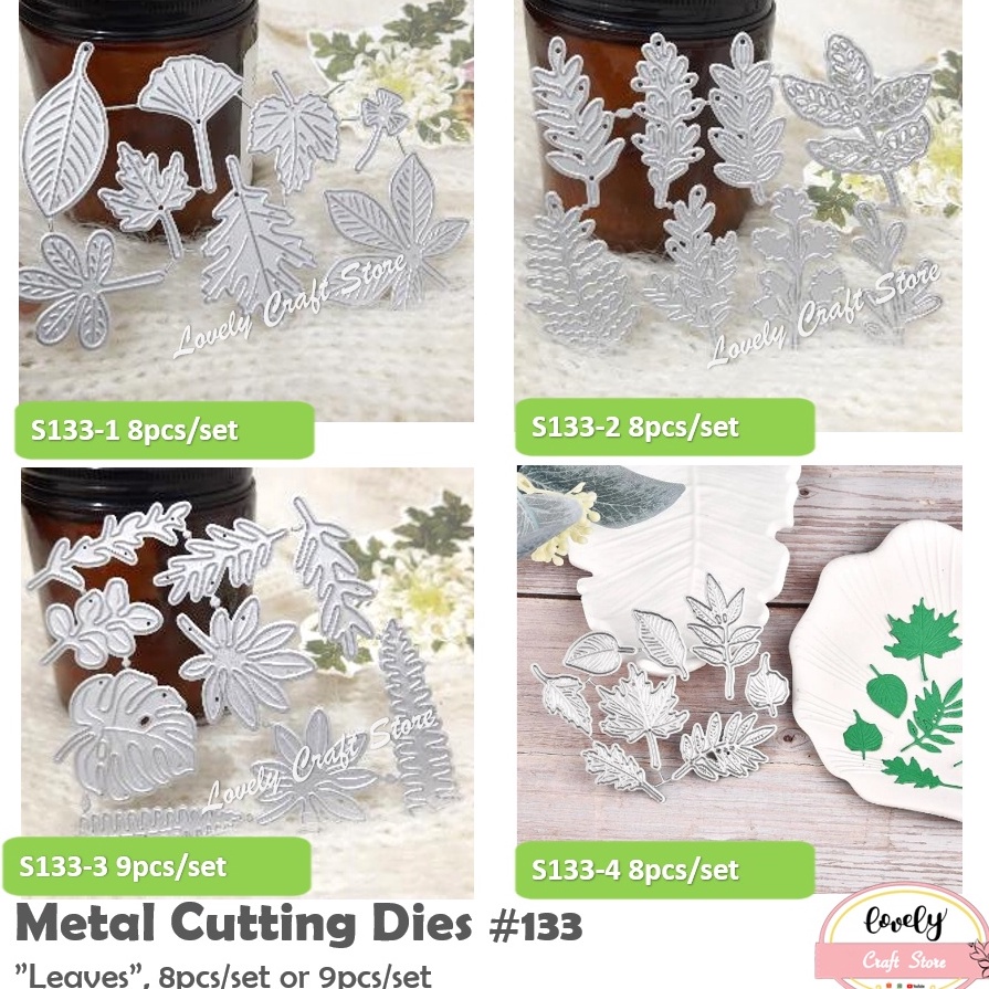 

Metal Cutting Dies 133 Cetakan Stensil Stencil Mold Metal bentuk daun leaf untuk bahan mahar scrapbook cards journal 133 s B4F7