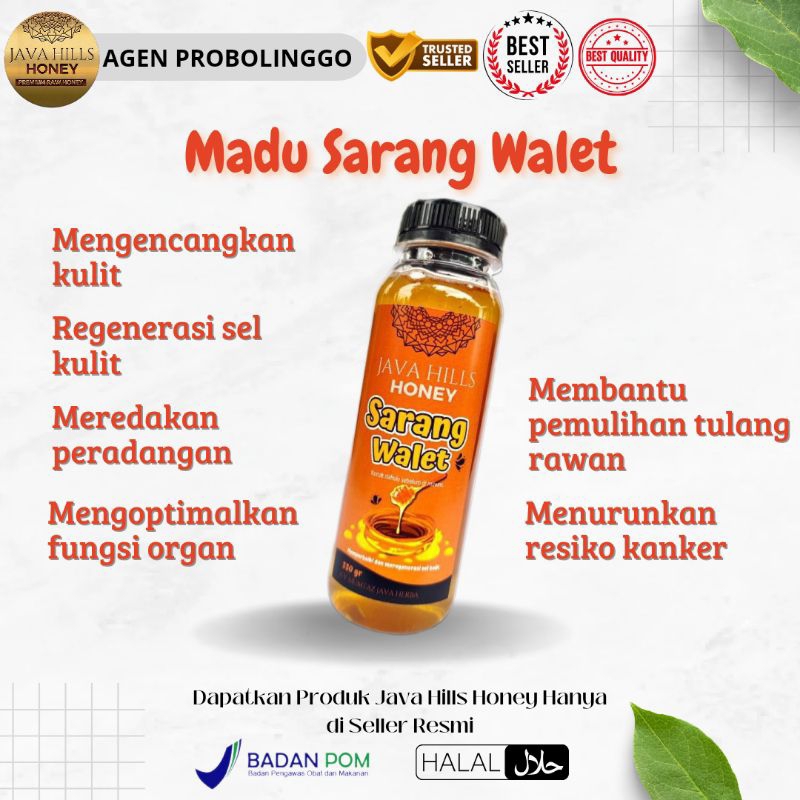 

Madu Sarang Walet Java Hills Honey Madu Kolagen untuk. kecantikan dan kesehatan kulit mengurangi kerontokan rambut menghambat penuaan dini serta membantu penyembuhan luka madu herbal 320 gram