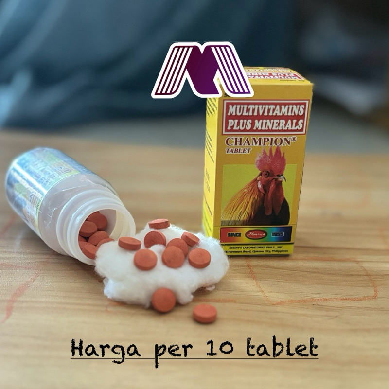 CHAMPION FILIPINA ASLI ORIGINAL OBAT AYAM PETARUNG ANJING GILA KUCING STRES STRESS