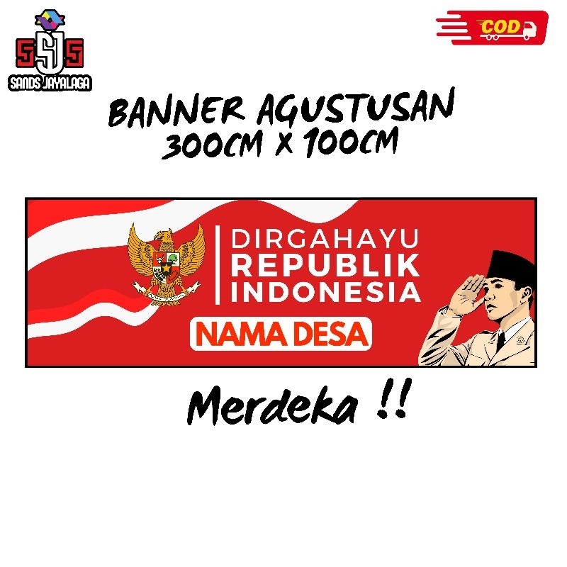 BANNER AGUSTUSAN BANNER CUSTOM BANNER KEMERDEKAAN BANNER DIGRAHAYU SPANDUK AGUSTUSAN SPANDUK CUSTOM