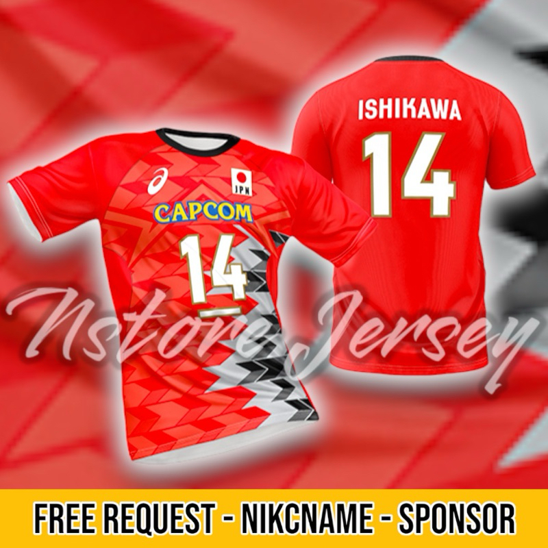 Jersey Volly Japan 2024 2025 Terbaru Free Request Namset