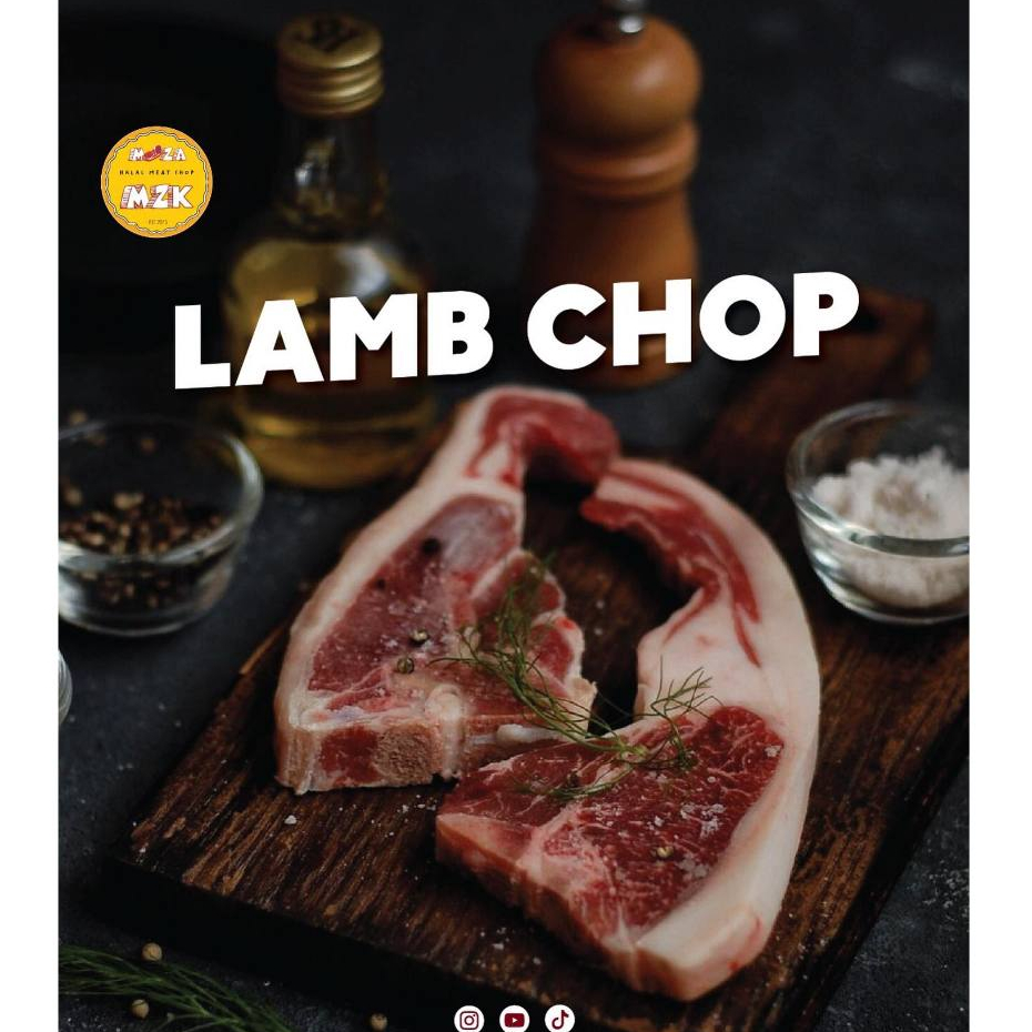 

Daging iga Domba Muda / Lamb Chop AUS Lamb Rack 500gr