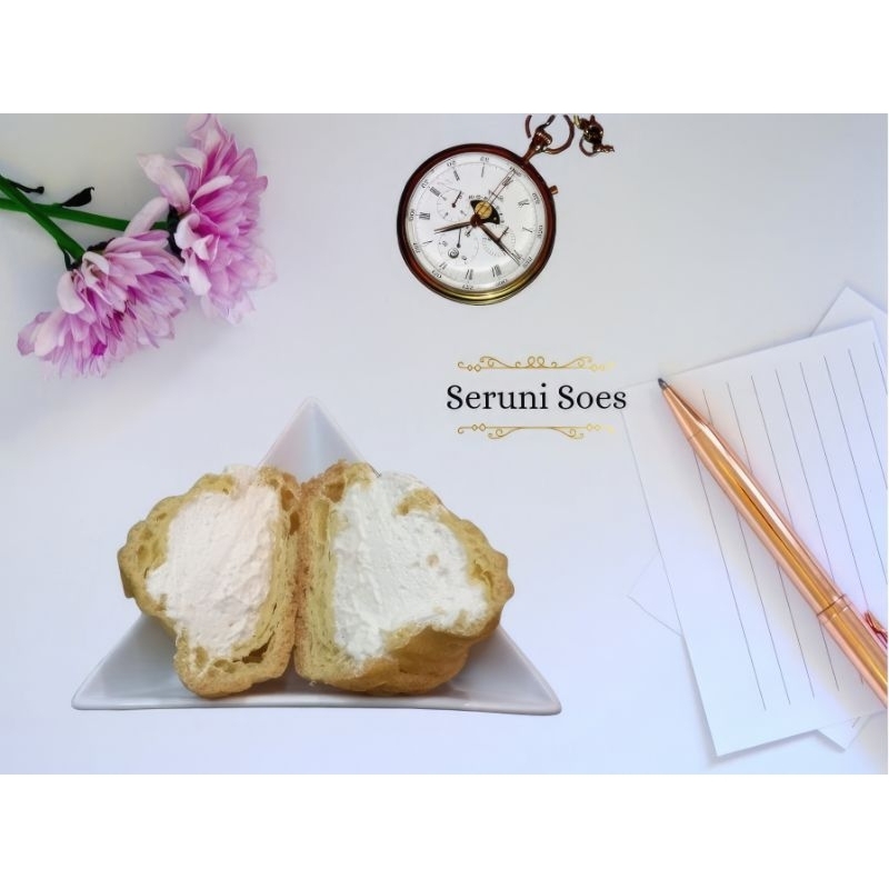 

Kue Sus, Soes Cream Puff (1 dus isi 10pc)