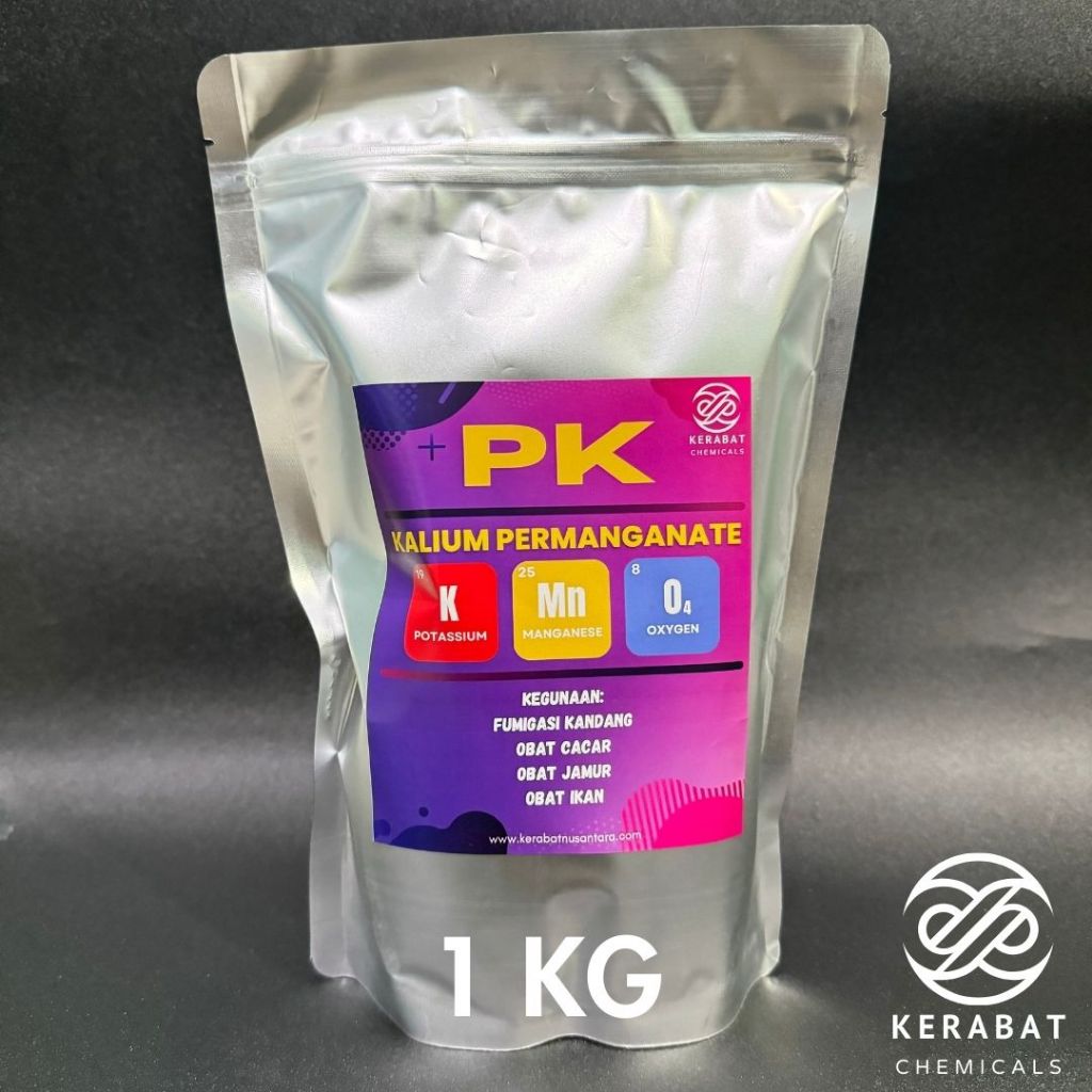 1 Kg Serbuk PK Kalium Permanganat Obat Cacar Kulit dan Fumigasi Kandang