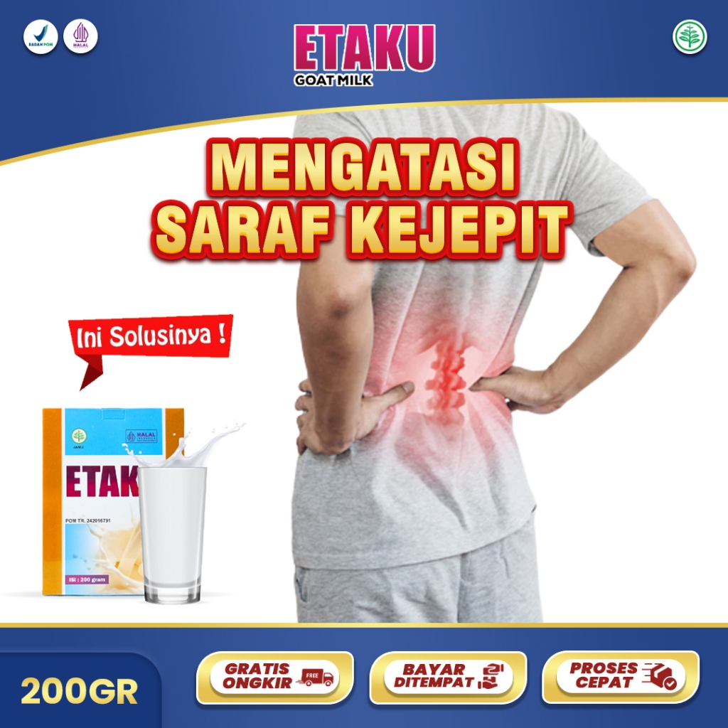 Obat Saraf Kejepit Patah Tulang Keropos Pengapuran Susu Kesehatan Sendi Anak Dewasa OrangTua &Lansia