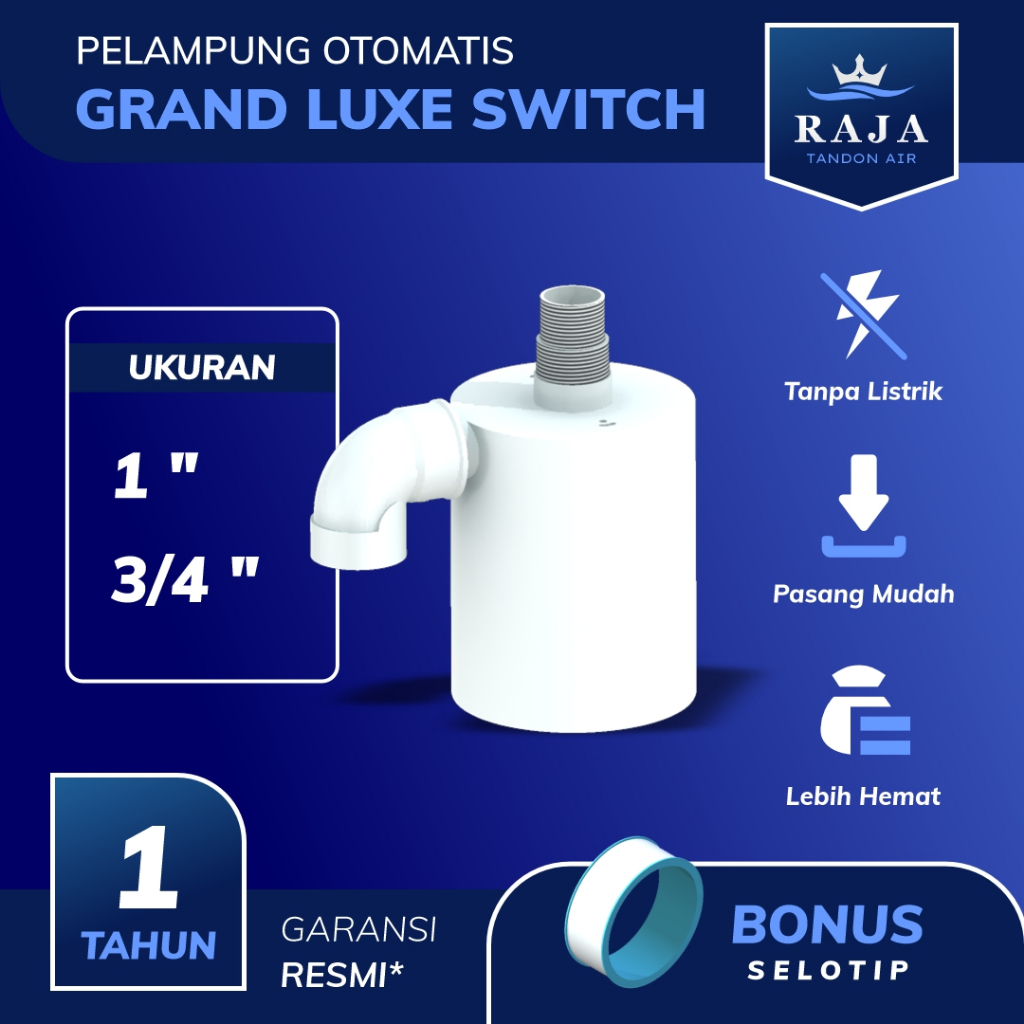 Pelampung Otomatis Grand Luxe Switch Pelampung Otomatis Tandon Toren Tangki Air ( Free Ongkir)