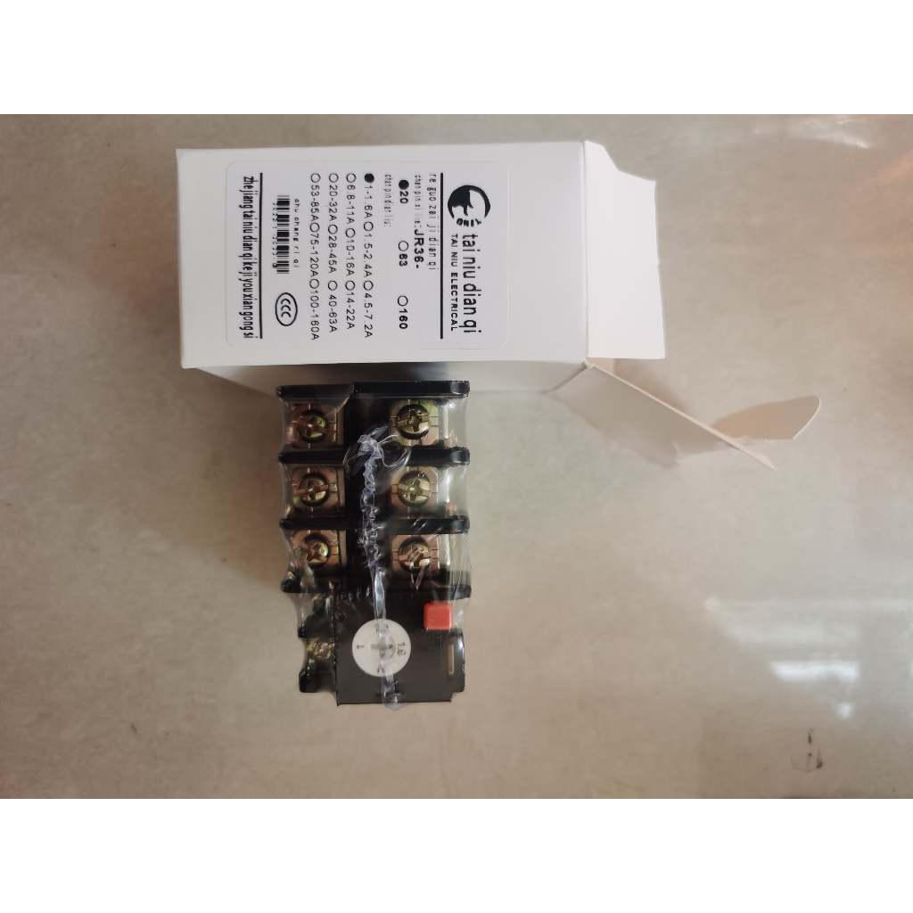 Relay Protector JR36-20 1-1.6A - Thermal Relay Tai Niu Electrical