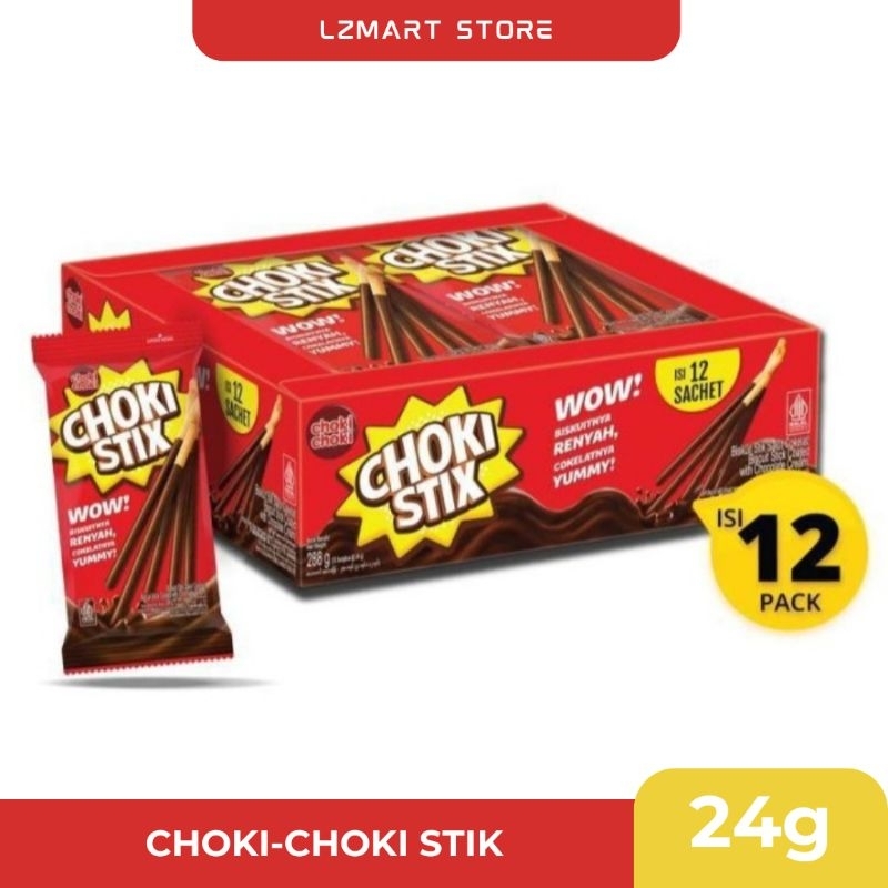 

Choki-choki Stik (24g) Stik Coklat / 1 box isi 12pcs