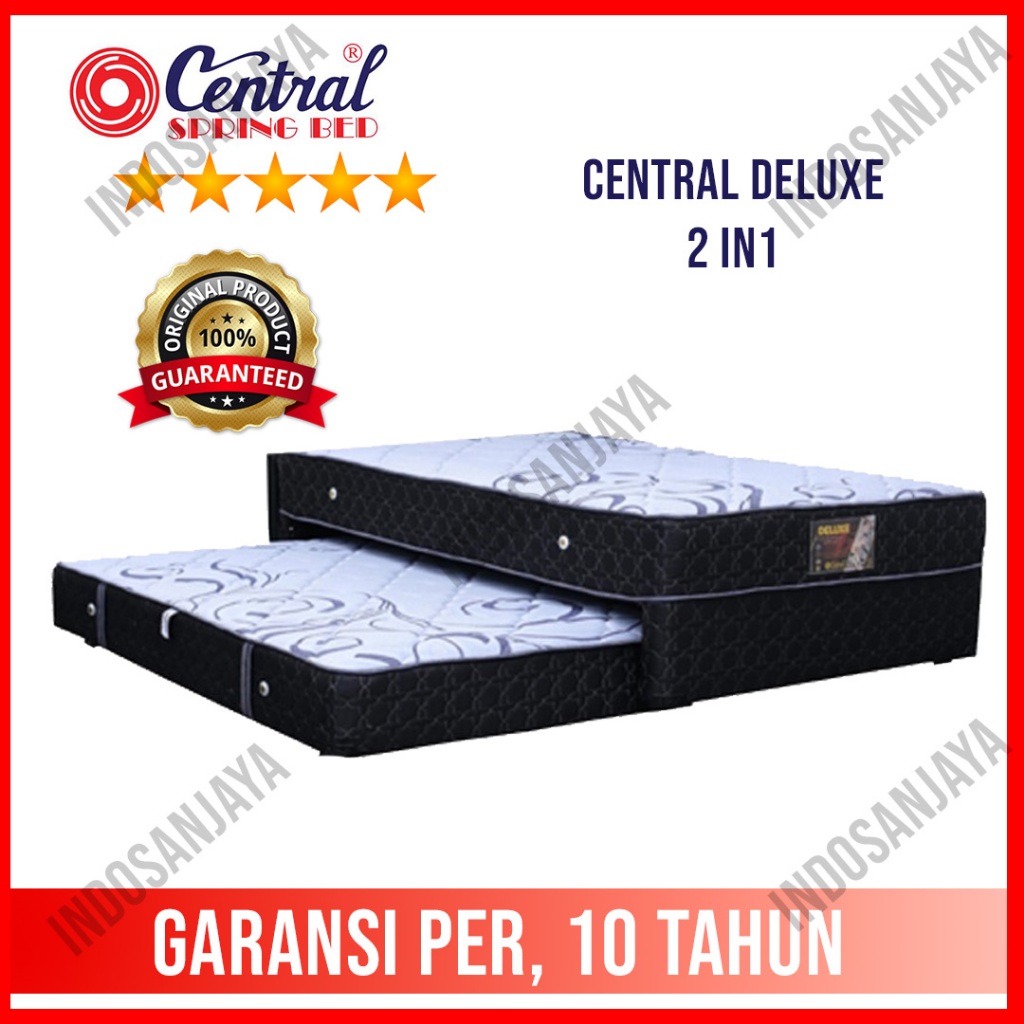 kasur springbed central deluxe sorong atas dan bawah saja ukuran 120 x 200